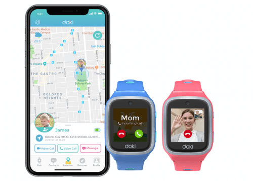 DokiPal 4G LTE smartwatch for kids features AI voice assistant, video calling